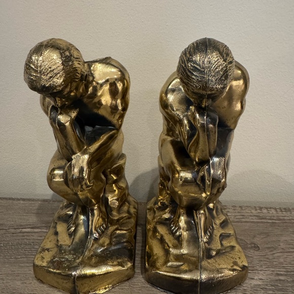 Gold Thinker Bookends - Picture 4 of 8